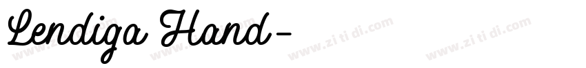 Lendiga Hand字体转换